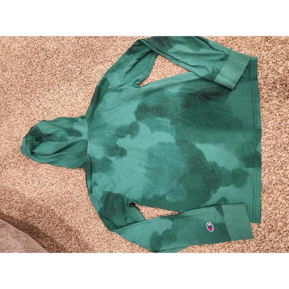 Champion Authentic Athleticwear Green Tie-Dye Hoodie Size Large - Picture 3 of 3